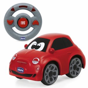 CHICCO Fiat 500 su nuotolinio valdymo pulteliu raudona