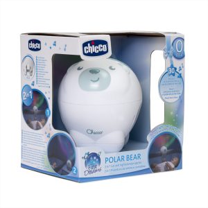 CHICCO Projektorius Baltasis lokys mėlynas
