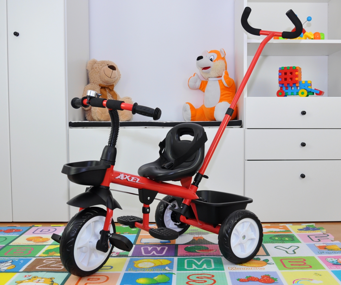 MILLY MALLY Axel triratis raudonas – kūdikių prekė