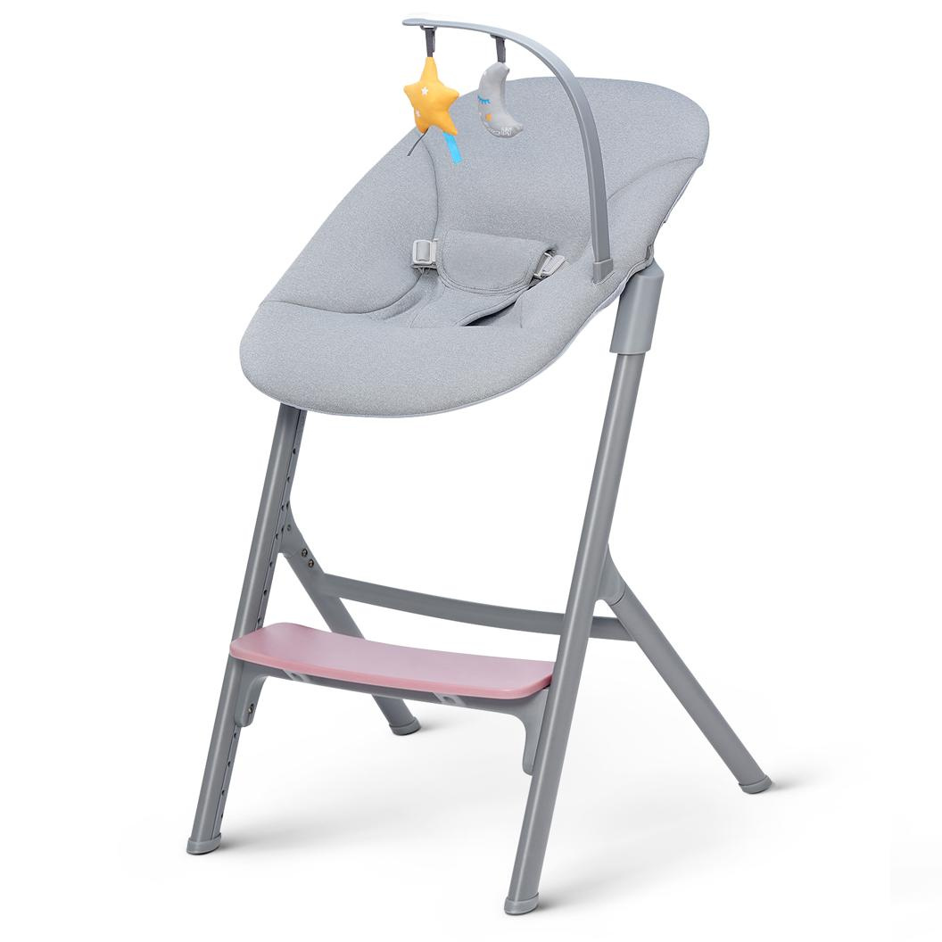 KINDERKRAFT LIVY maitinimo kėdutė + CALMEE ASTER PINK rokeris - Image 3
