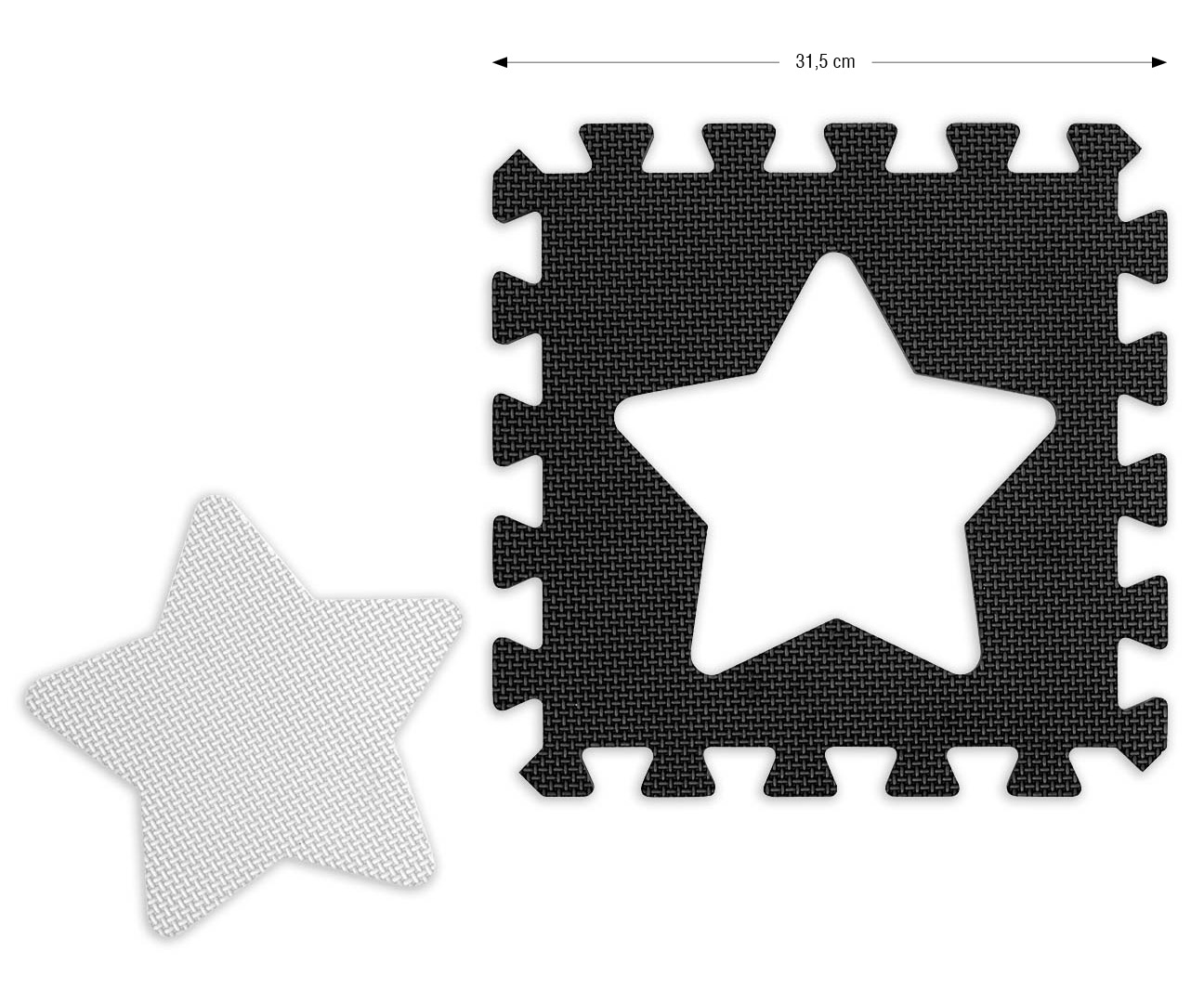 MILLY MALLY Porolono dėlionės kilimėlis 36 vnt. Jolly 4×4 Shapes – pilka – kūdikių prekė