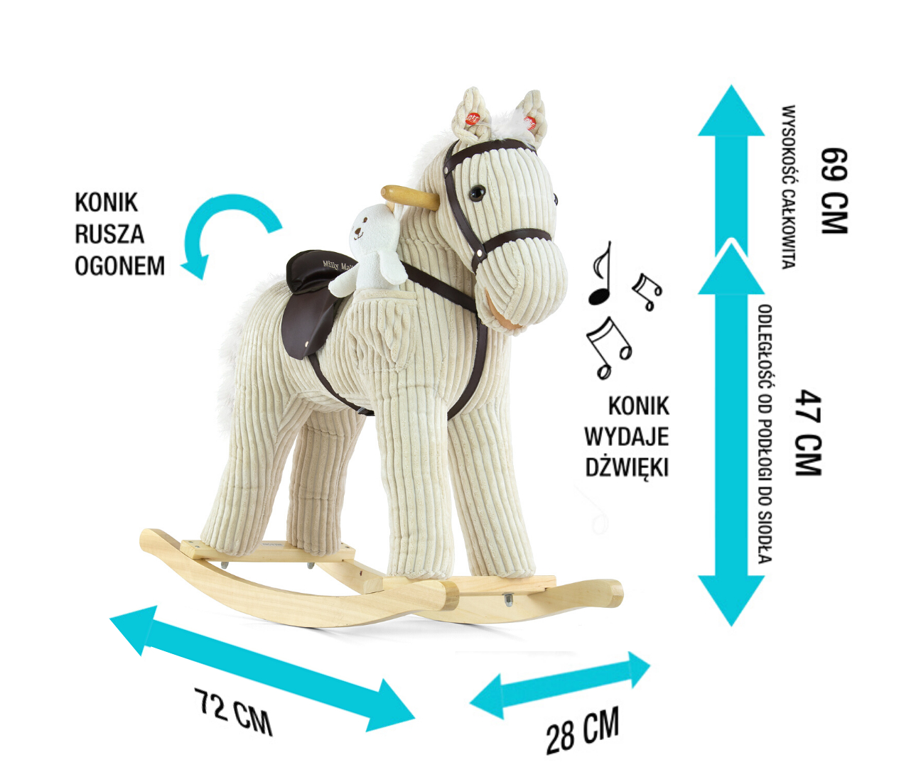 MILLY MALLY Pony Luna – kūdikių prekė