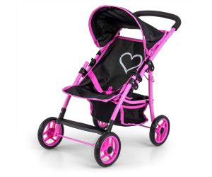 MILLY MALLY Natalie Prestige Black lėlės vežimėlis