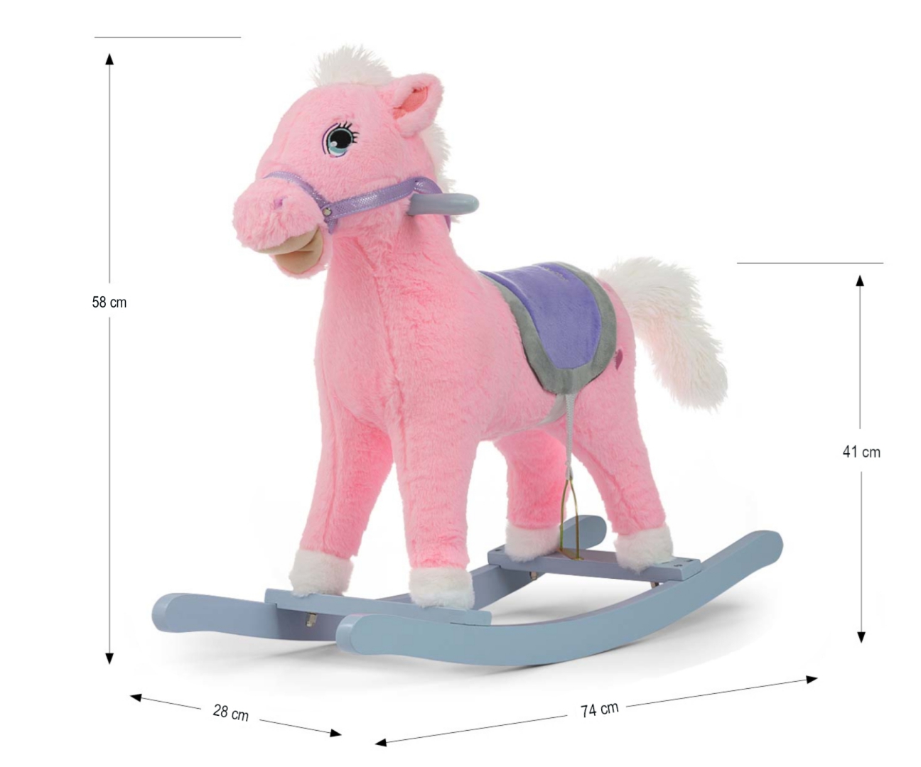 MILLY MALLY Horse Patches rožinės spalvos – kūdikių prekė