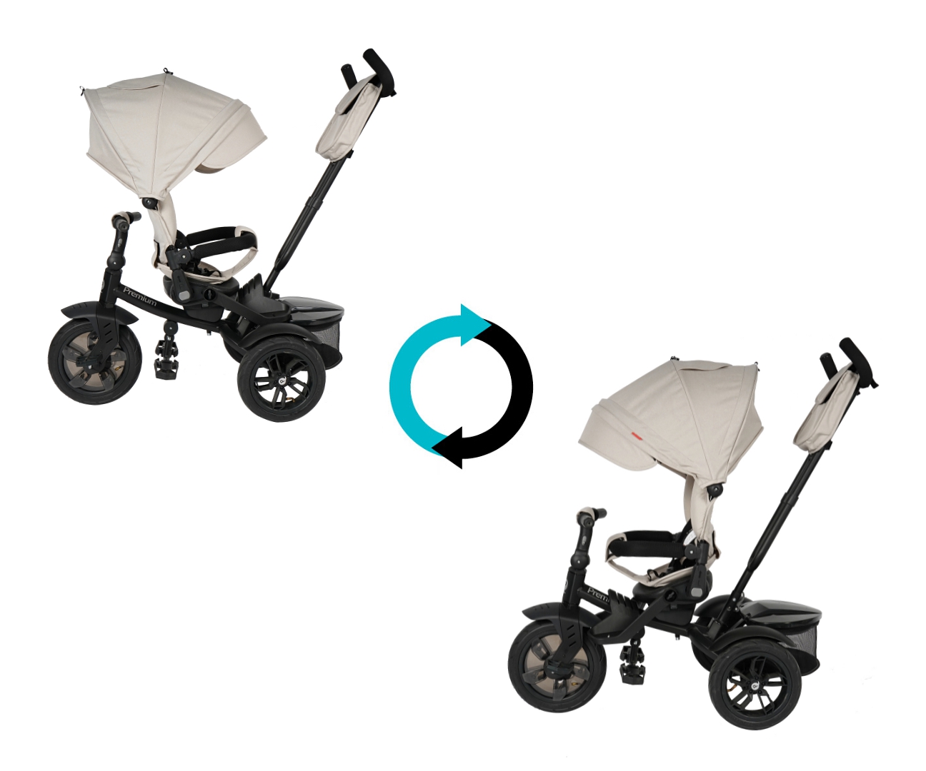 MILLY MALLY Qplay Premium Ivory triratis – kūdikių prekė