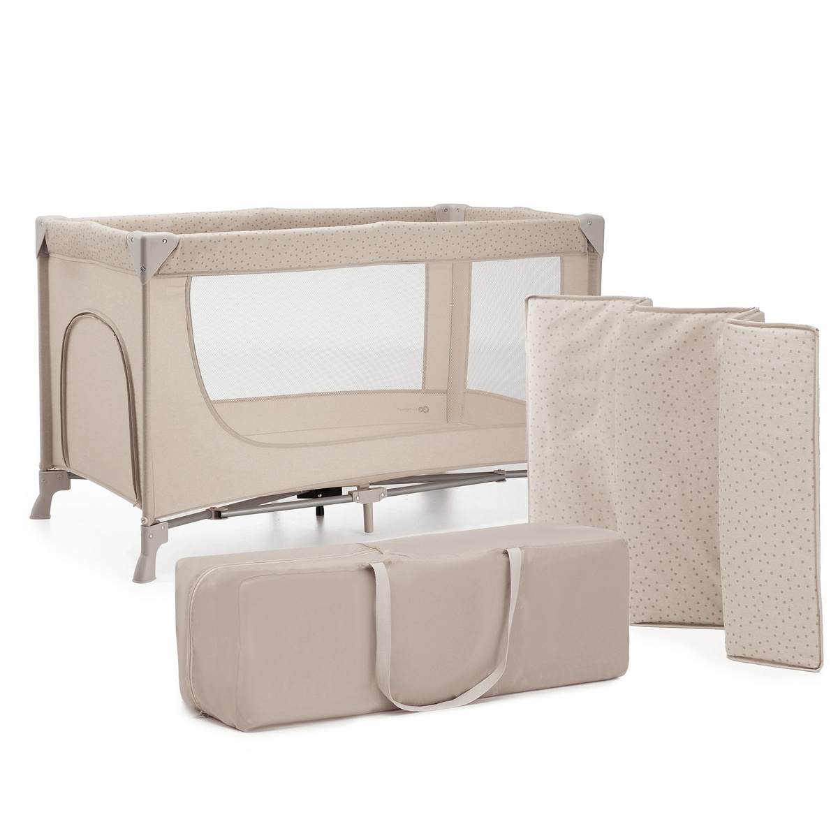 KINDERKRAFT JOY 2 BEIGE kelioninė lovelė – kūdikių prekė