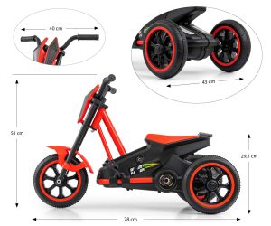 MILLY MALLY Rider Red Pedal Go Kart