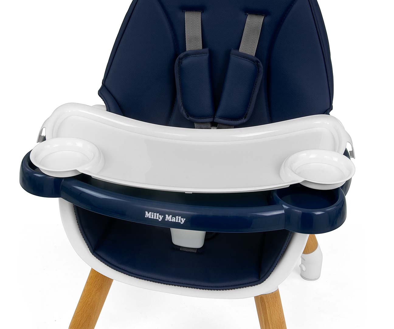 MILLY MALLY 2in1 maitinimo kėdutė Malmo Navy – kūdikių prekė
