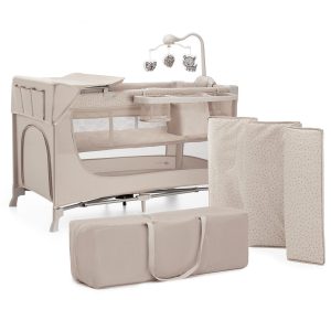 KINDERKRAFT JOY 2 kelioninė lovelė su BEIGE priedais