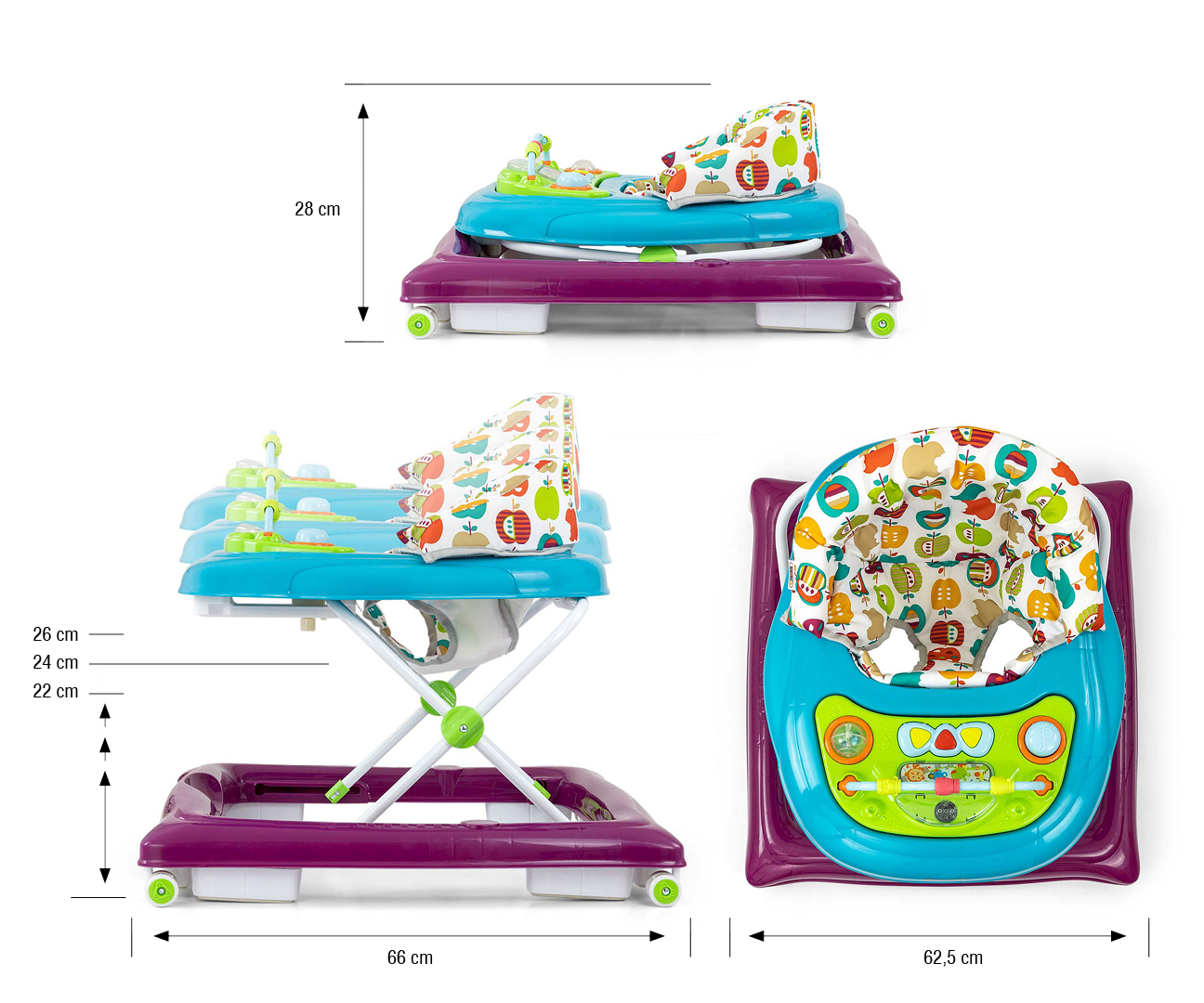 MILLY MALLY Patrol Apple vaikštynė – kūdikių prekė