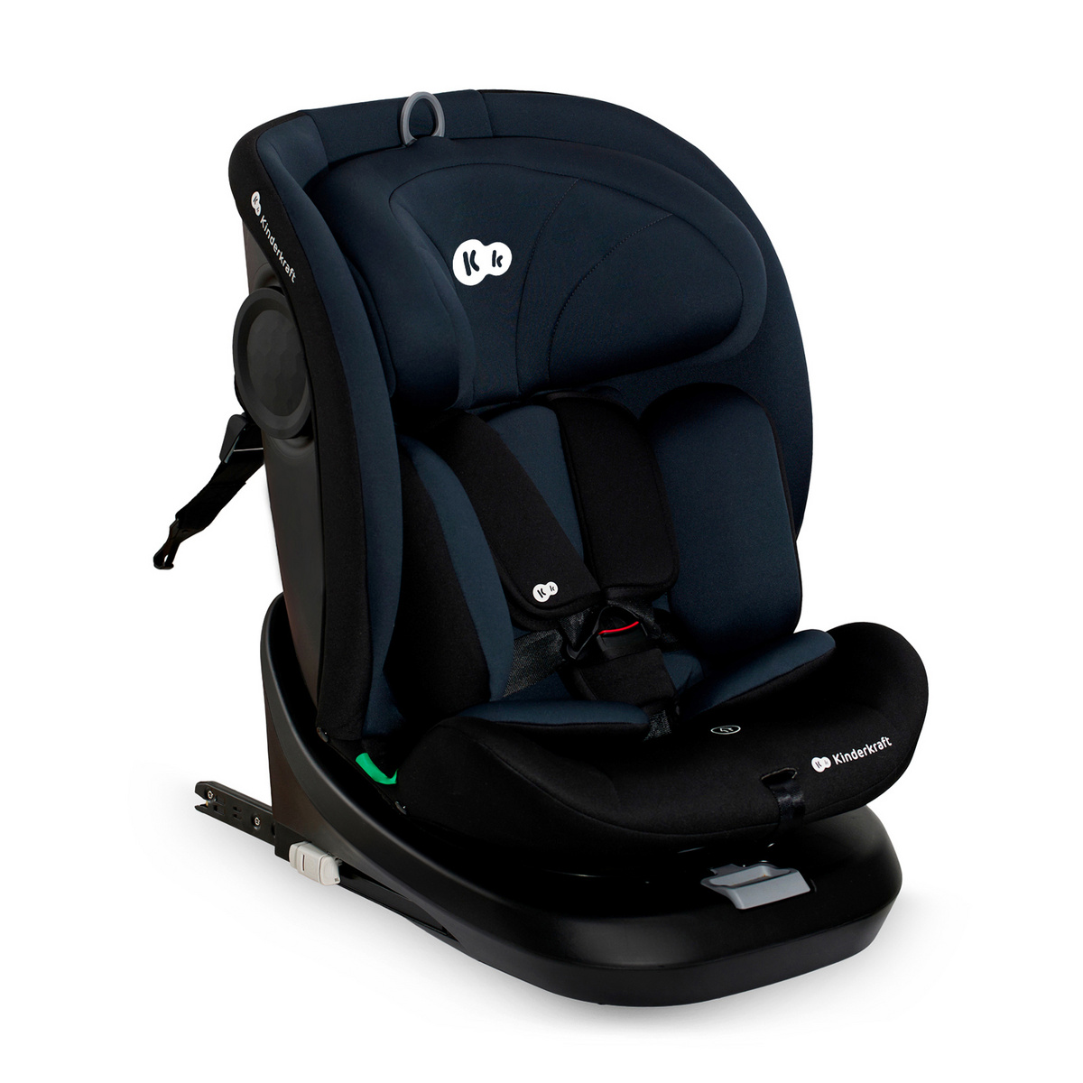 KINDERKRAFT I-GROW i-Size autokėdutė 40-150 cm juoda – kūdikių prekė