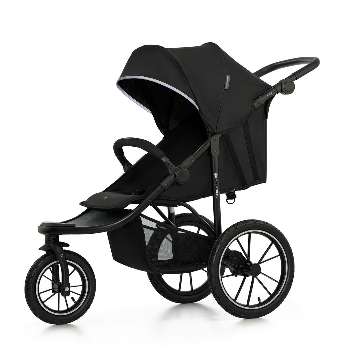KINDERKRAFT Helsi 2 Black vežimėlis
