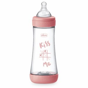 CHICCO Butelis P5 plastikinis silikonas 300 ml Fast Girl