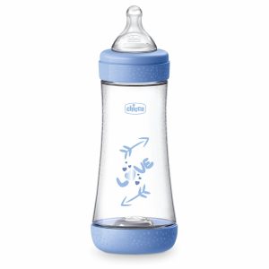 CHICCO Butelis P5 plastikinis silikonas 300 ml Fast Boy