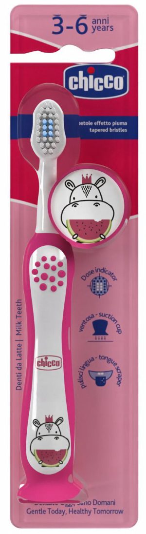 CHICCO Hipcio dantų šepetėlis 3-6l