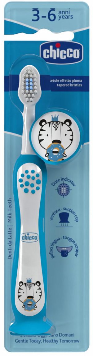CHICCO Tiger dantų šepetėlis 3-6l
