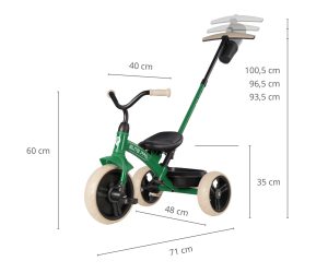 MILLY MALLY Qplay Elite Pro Green triratis