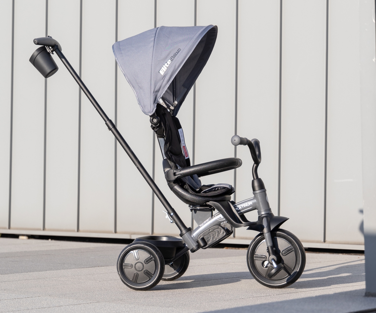 MILLY MALLY Qplay Elite Platinum Grey triratis – kūdikių prekė