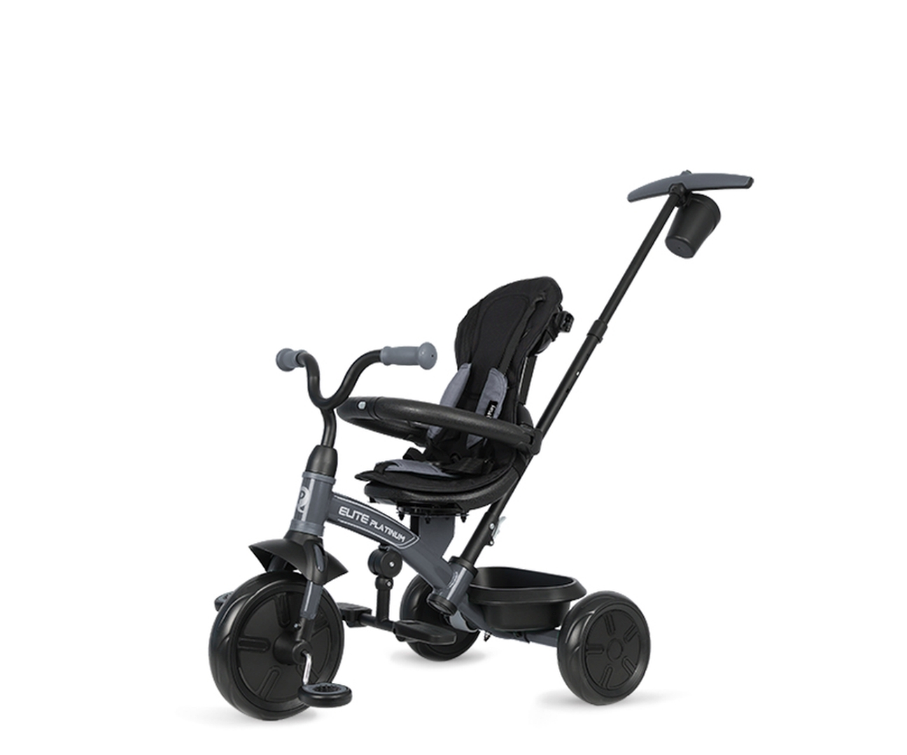 MILLY MALLY Qplay Elite Platinum Grey triratis – kūdikių prekė