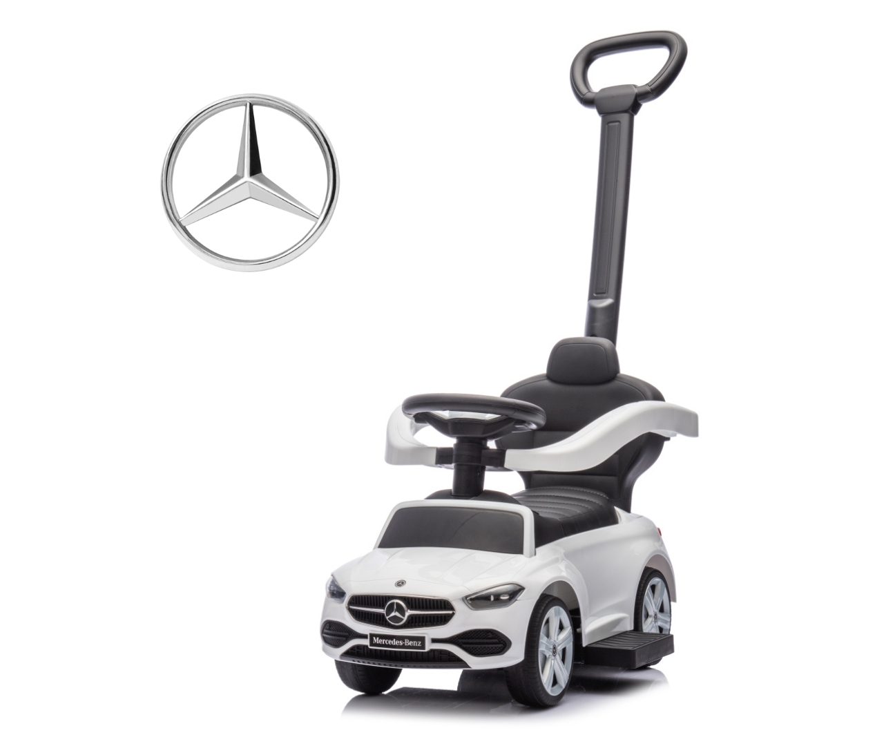 MILLY MALLY Mercedes C-Class White vairo transporto priemonė – kūdikių prekė