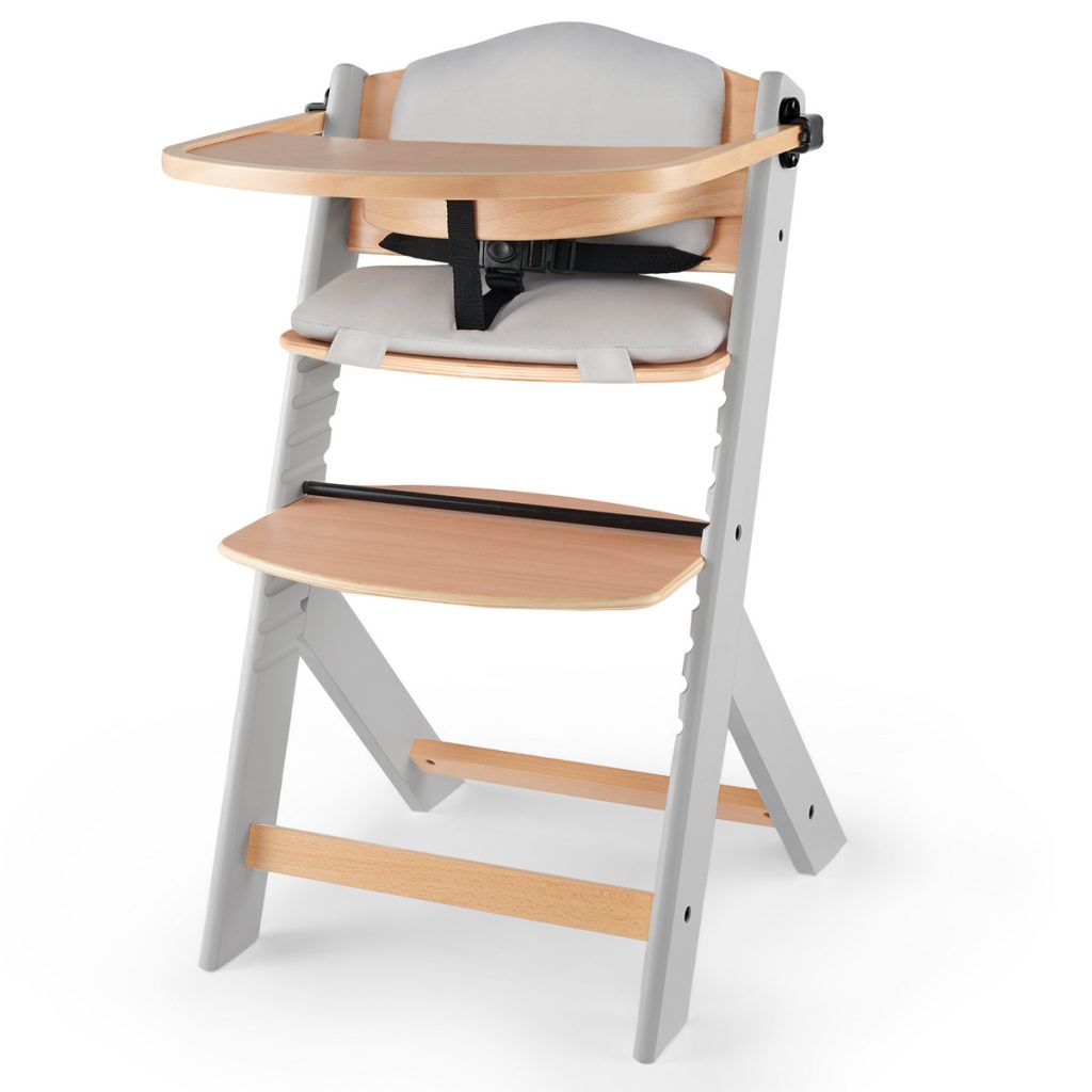KINDERKRAFT ENOCK GRAY+ PILLOW maitinimo kėdutė – kūdikių prekė