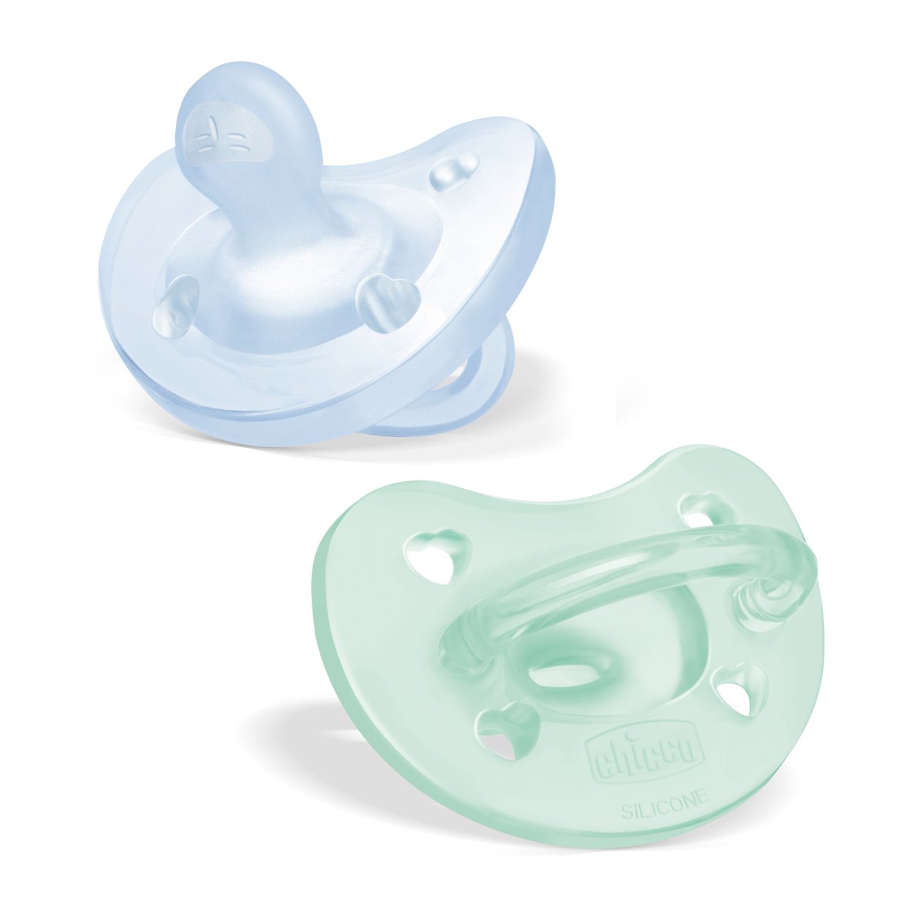 CHICCO Čiulptukas PF SOFT mėlynas 16-36m 2 vnt.
