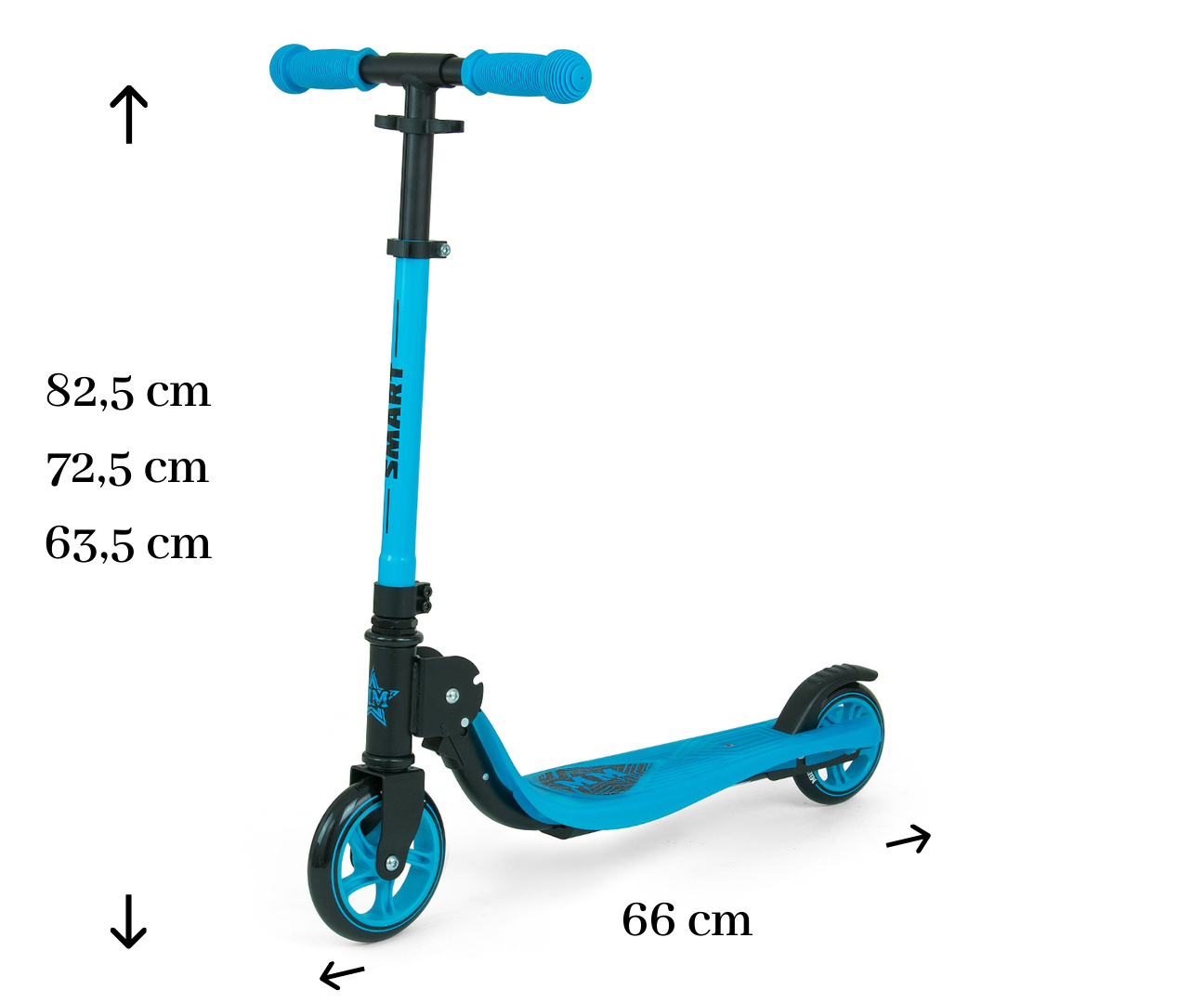 MILLY MALLY Paspirtukas Paspirtukas Smart Blue – kūdikių prekė