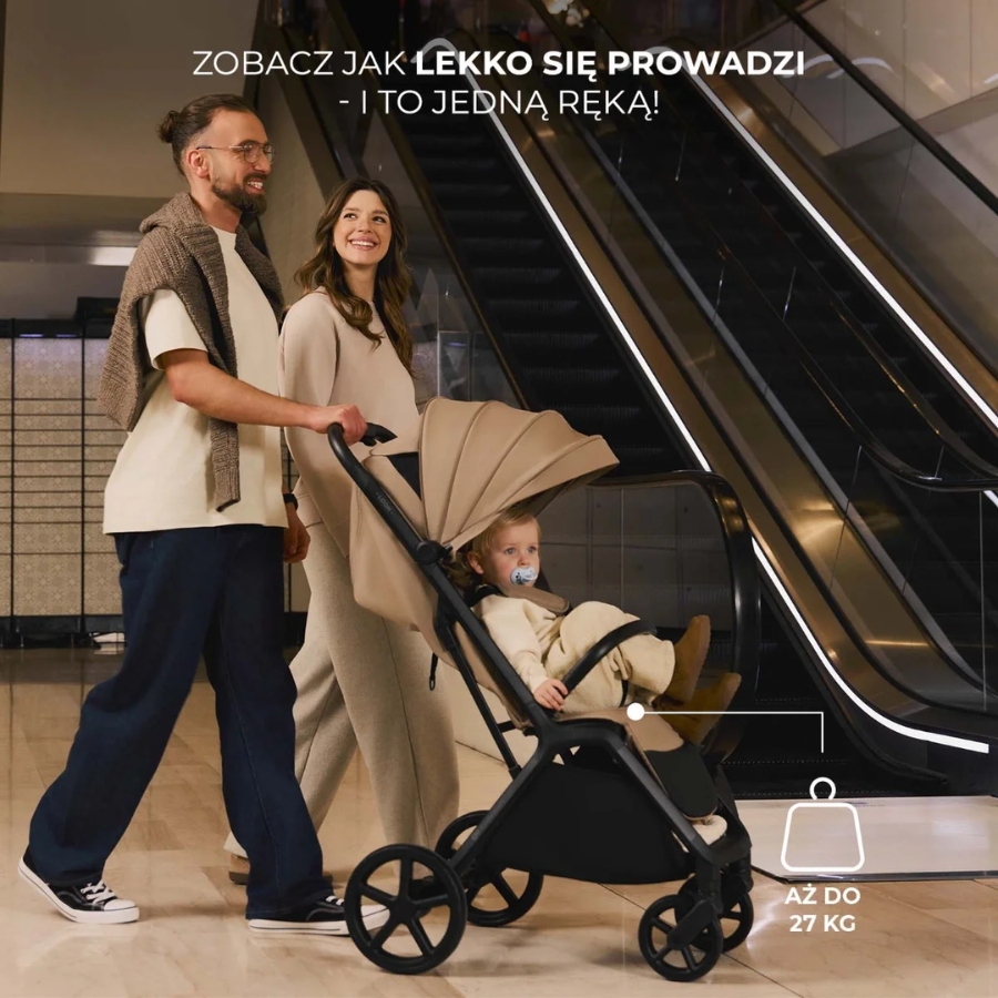 KINDERKRAFT LOOM LINEN smėlio spalvos vežimėlis - Image 4