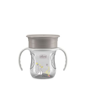 CHICCO 360' puodelis, skirtas mokytis gerti savarankiškai