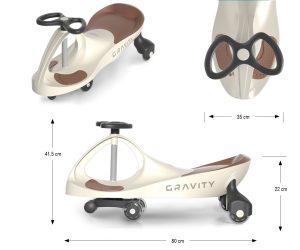 MILLY MALLY Gravity Beige Ruda Gravity Ride On