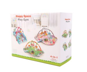MILLY MALLY TinyMini JL628-1B Mokomasis kilimėlis 4in1 Jungle – kūdikių prekė