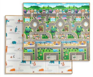 MILLY MALLY Play City and Fields T1 sulankstomas putplasčio kilimėlis