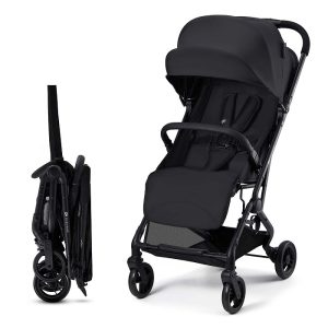KINDERKRAFT INDY 3 Coal Black vežimėlis – kūdikių prekė
