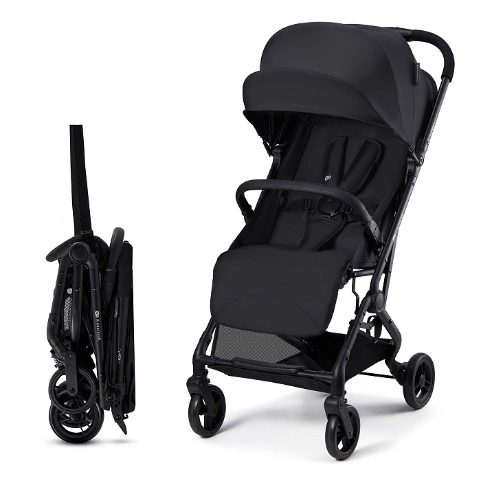 KINDERKRAFT INDY 3 Coal Black vežimėlis – kūdikių prekė