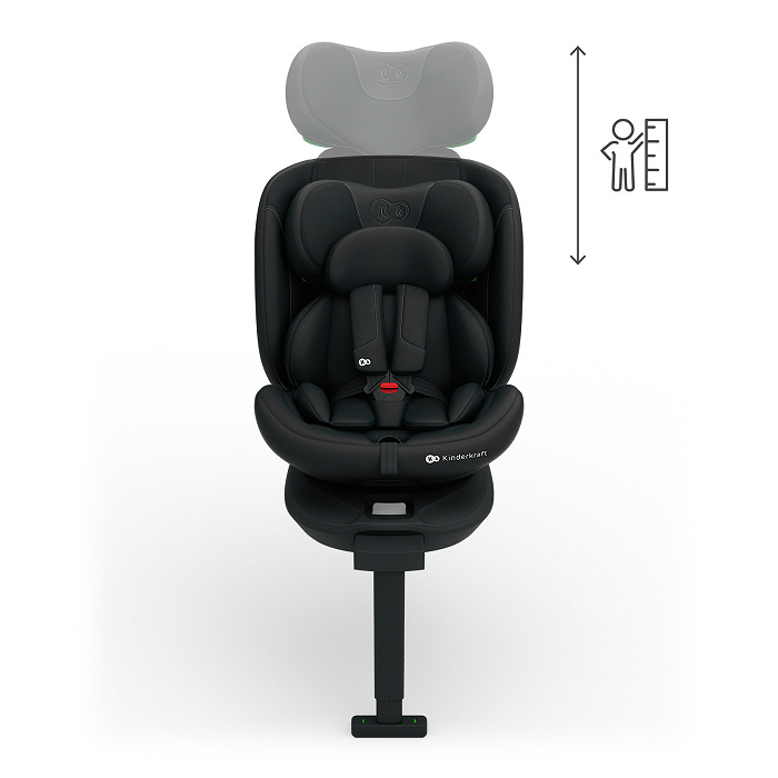 KINDERKRAFT I-360 2 PLUS i-Size autokėdutė juoda - Image 4
