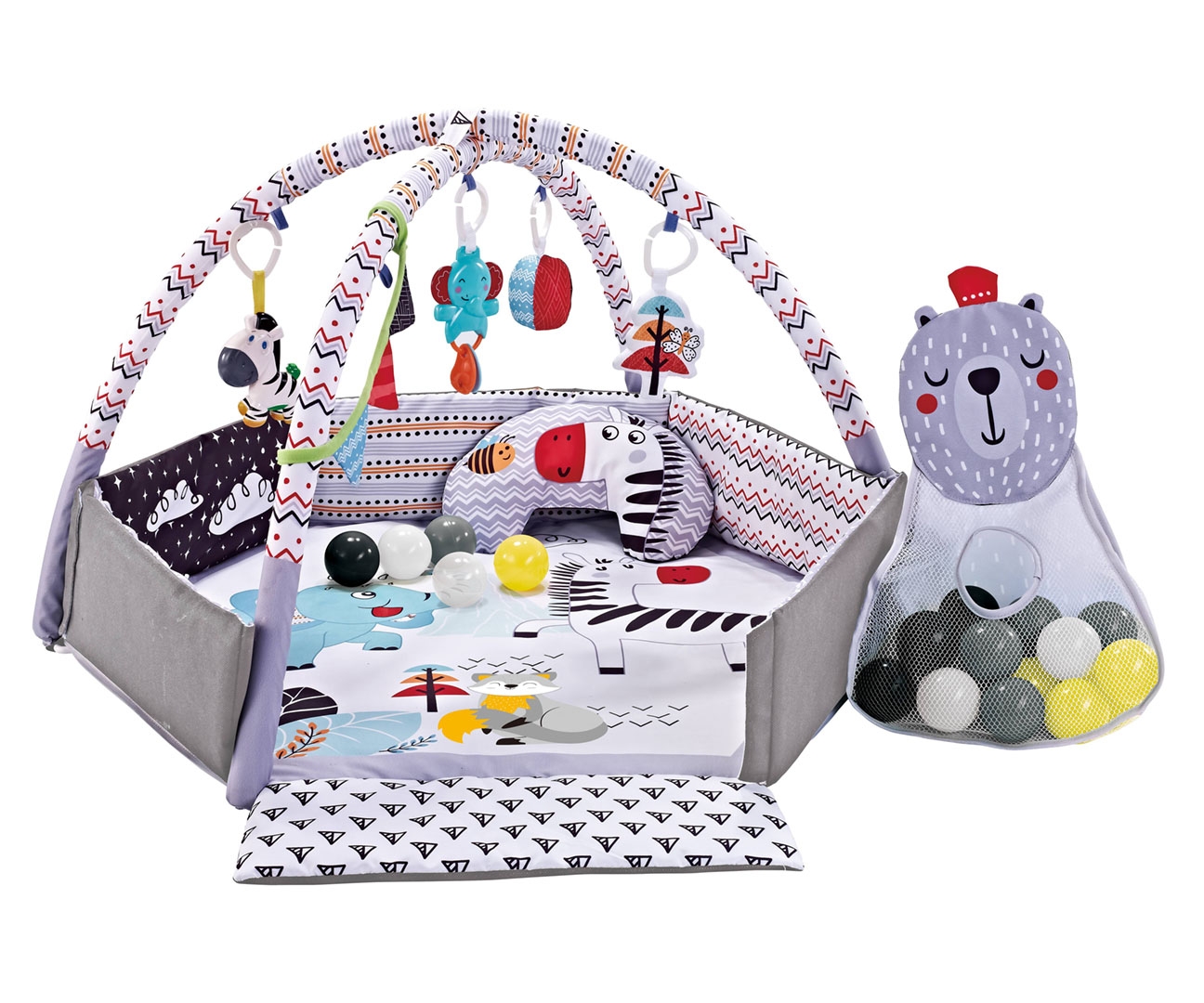 MILLY MALLY TinyMini CC9639 lavinantis kilimėlis, miegantis meškiukas – kūdikių prekė
