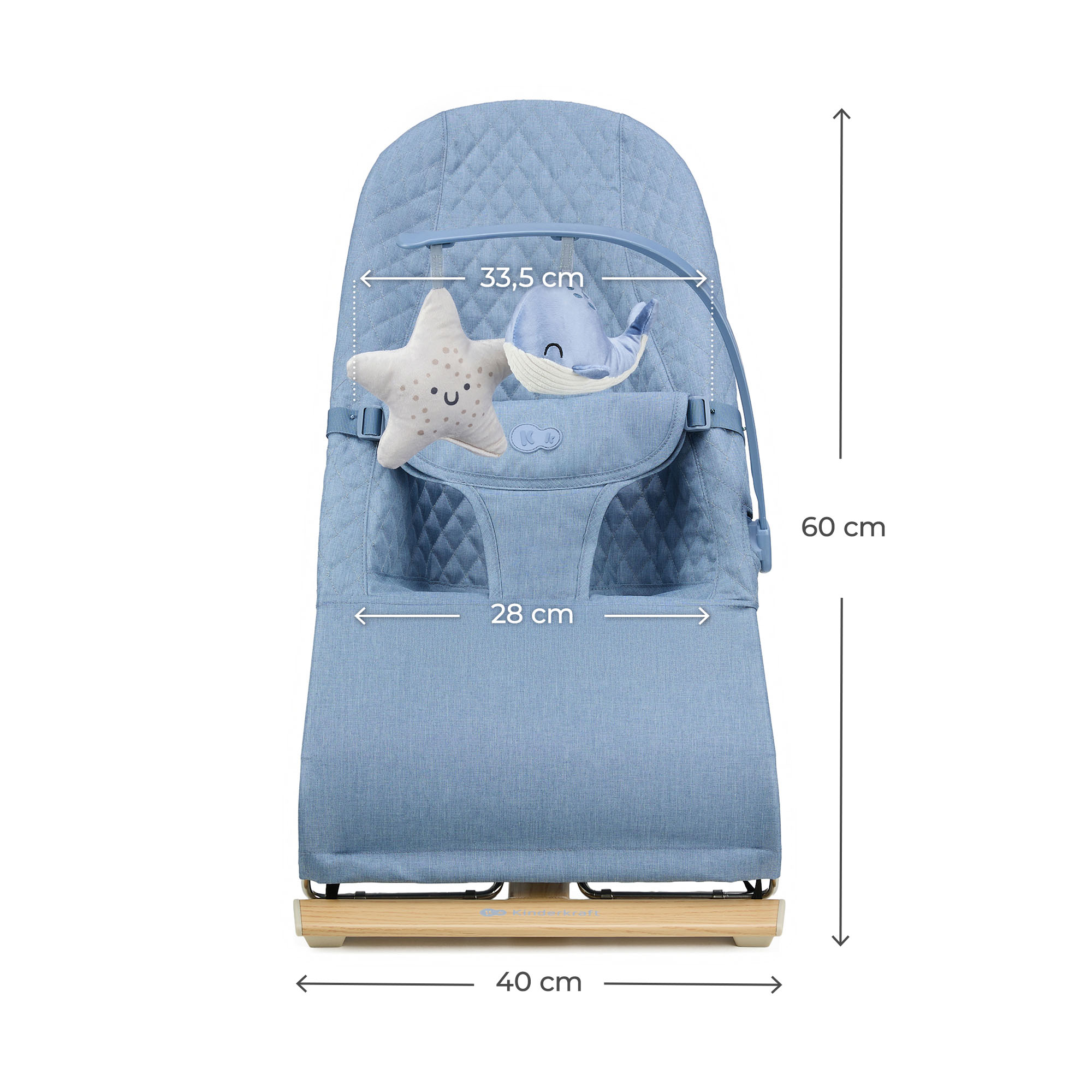 KINDERKRAFT MIMI Nordic Breeze Supama kėdutė - Image 4