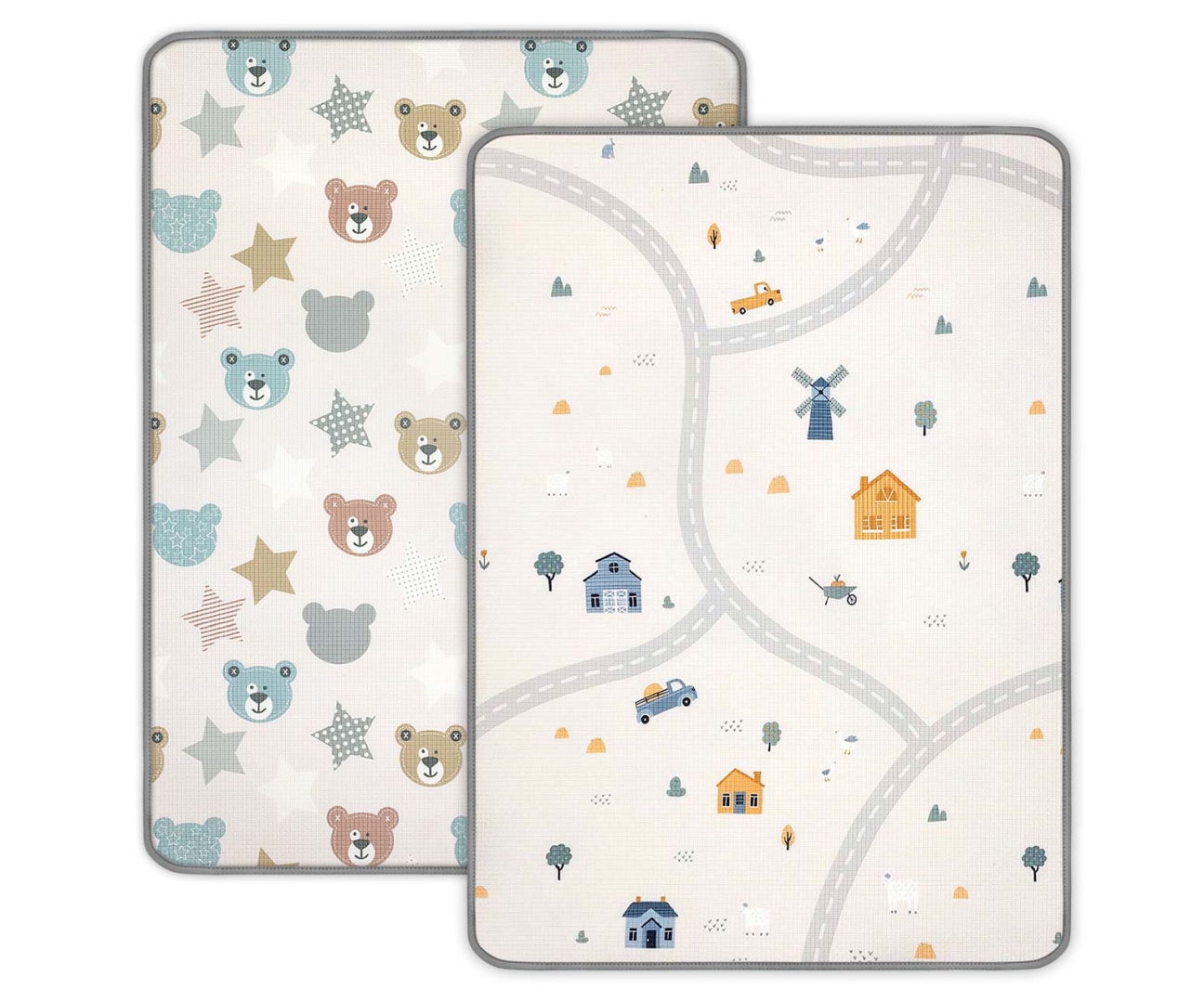 MILLY MALLY Kinder Bear and Farm valcuotas putplasčio kilimėlis – kūdikių prekė