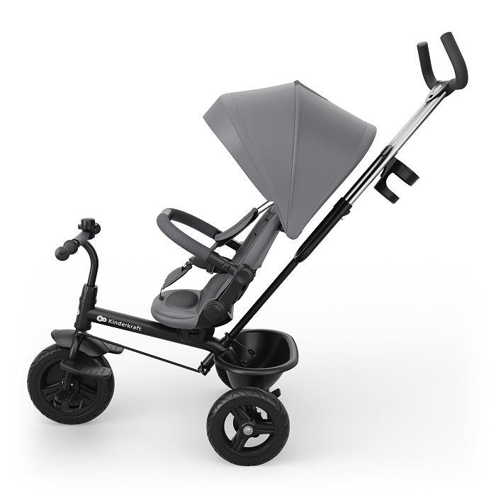 KINDERKRAFT ASTON 2 PLUS Pilkas triratis - Image 4