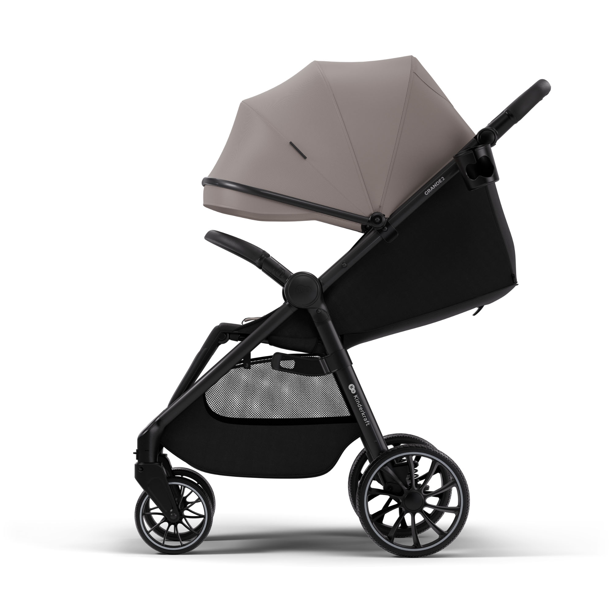 KINDERKRAFT GRANDE 2 vežimėlis smėlio smėlio spalvos - Image 3