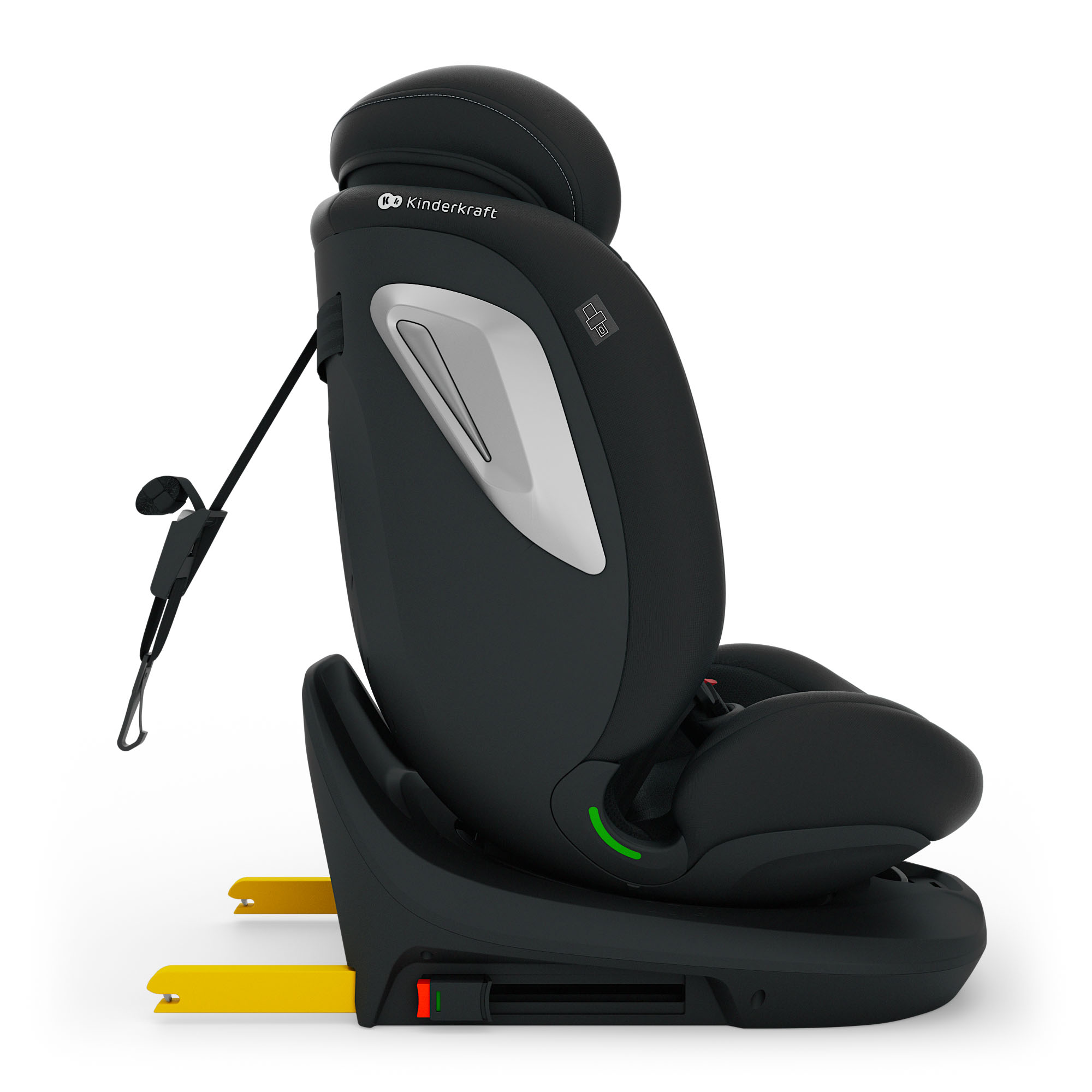 KINDERKRAFT I-GROW 2 PLUS i-Size autokėdutė juoda - Image 2