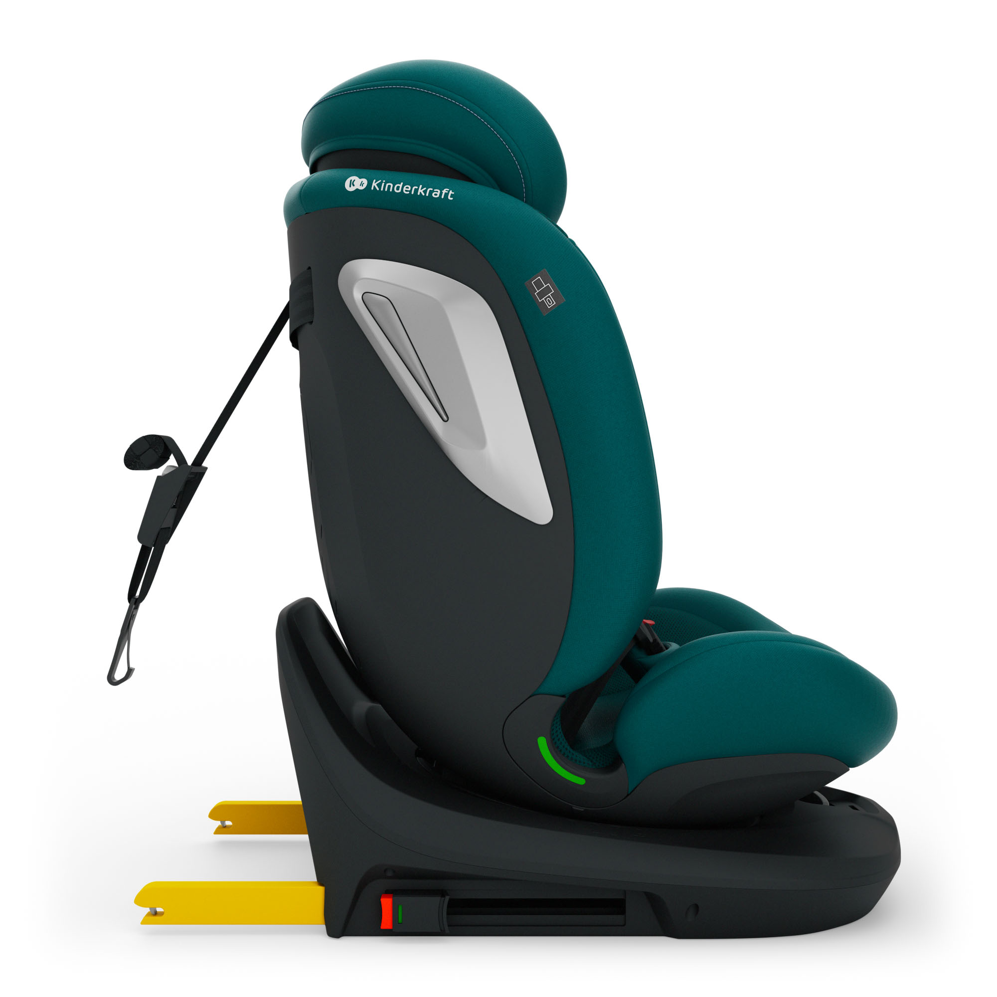 KINDERKRAFT I-GROW 2 PLUS i-Size autokėdutė žalia - Image 4