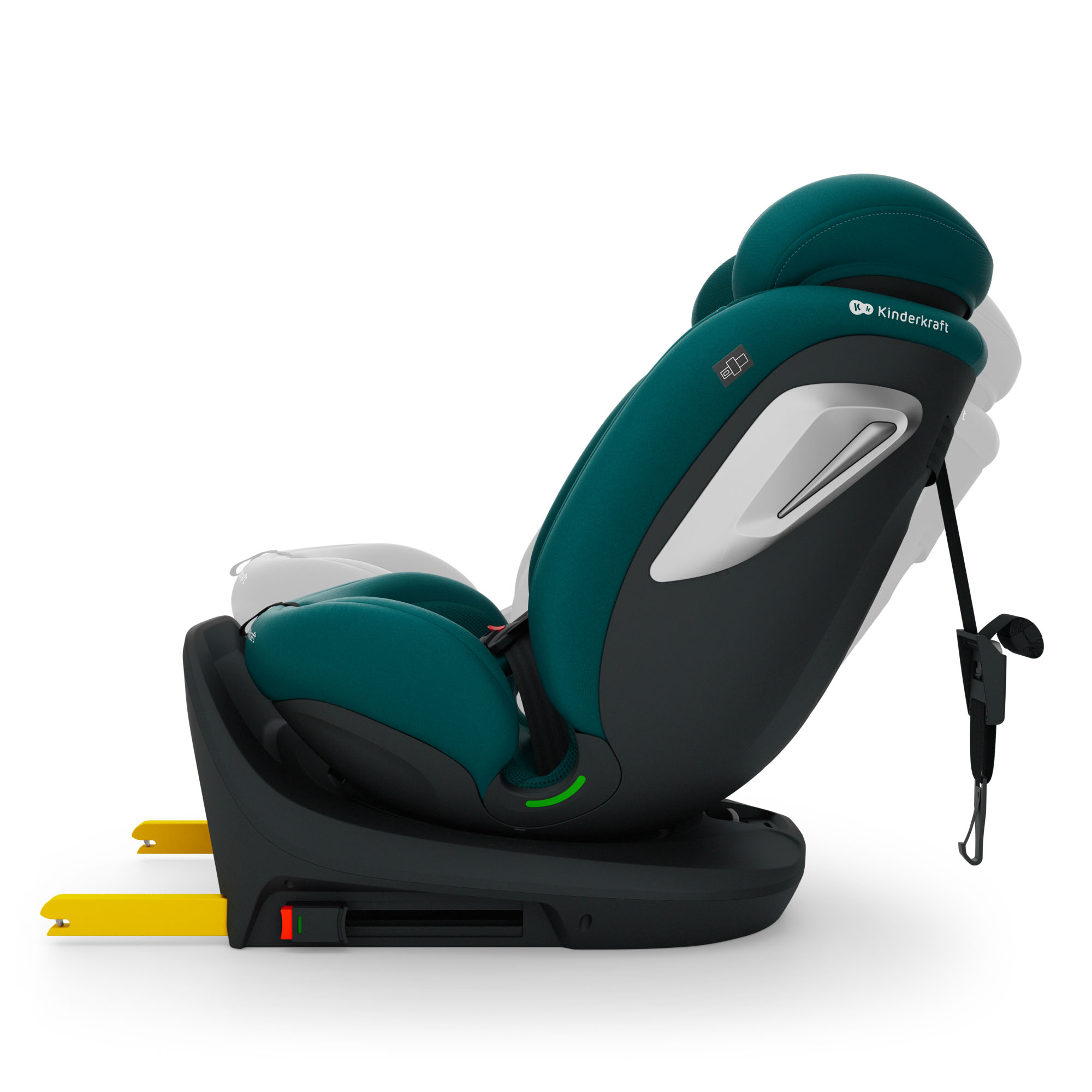 KINDERKRAFT I-GROW 2 PLUS i-Size autokėdutė žalia - Image 5