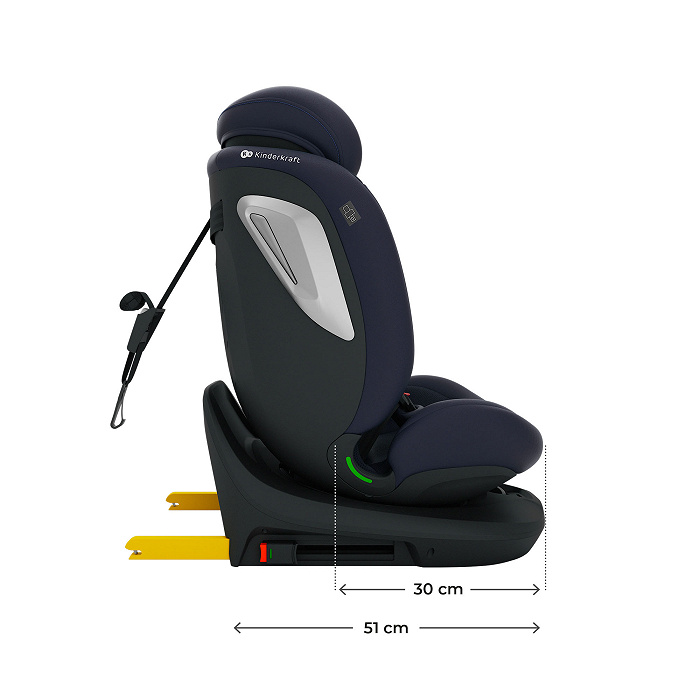 KINDERKRAFT I-GROW 2 PLUS i-Size automobilinė kėdutė tamsiai mėlyna - Image 3