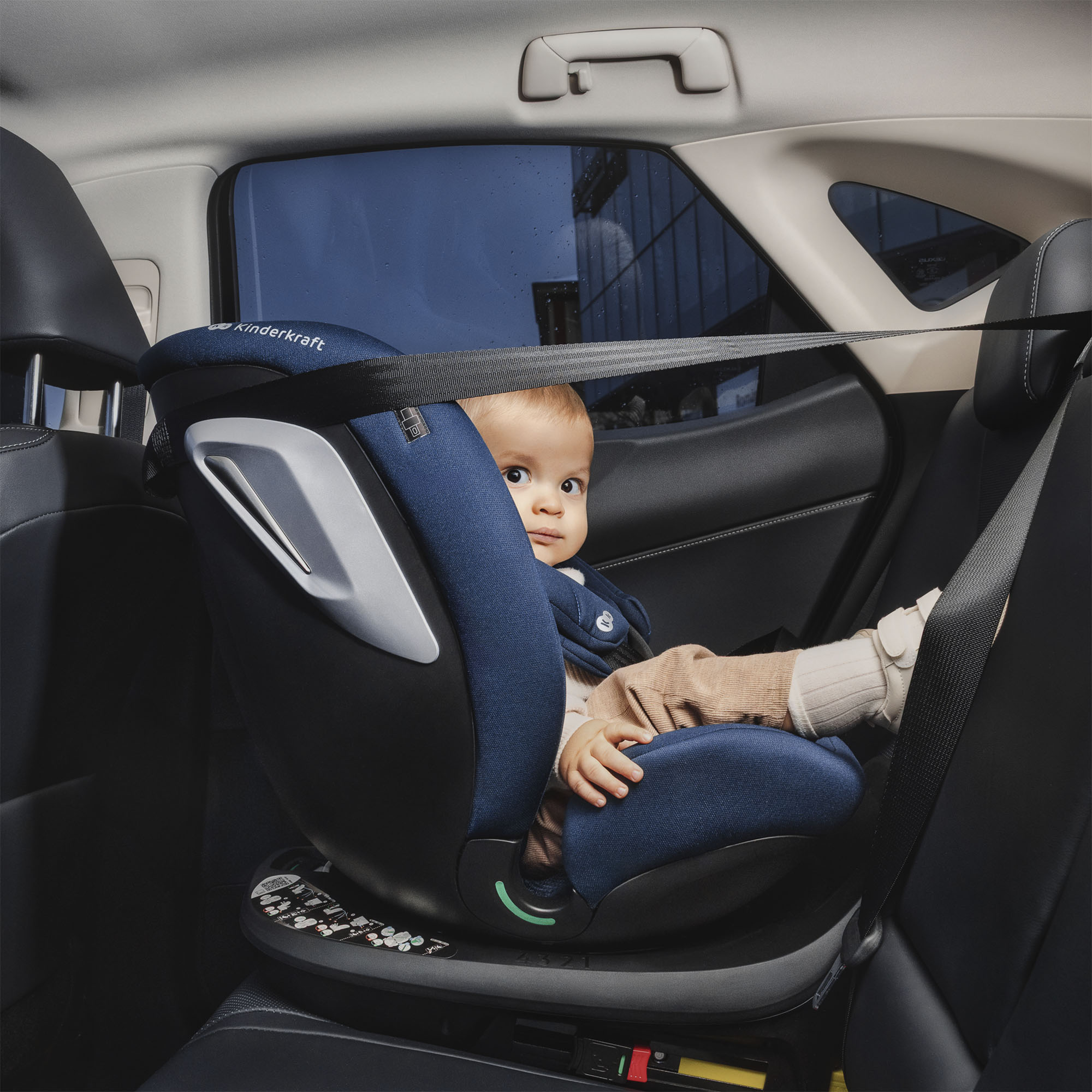 KINDERKRAFT I-GROW 2 PLUS i-Size automobilinė kėdutė tamsiai mėlyna - Image 6