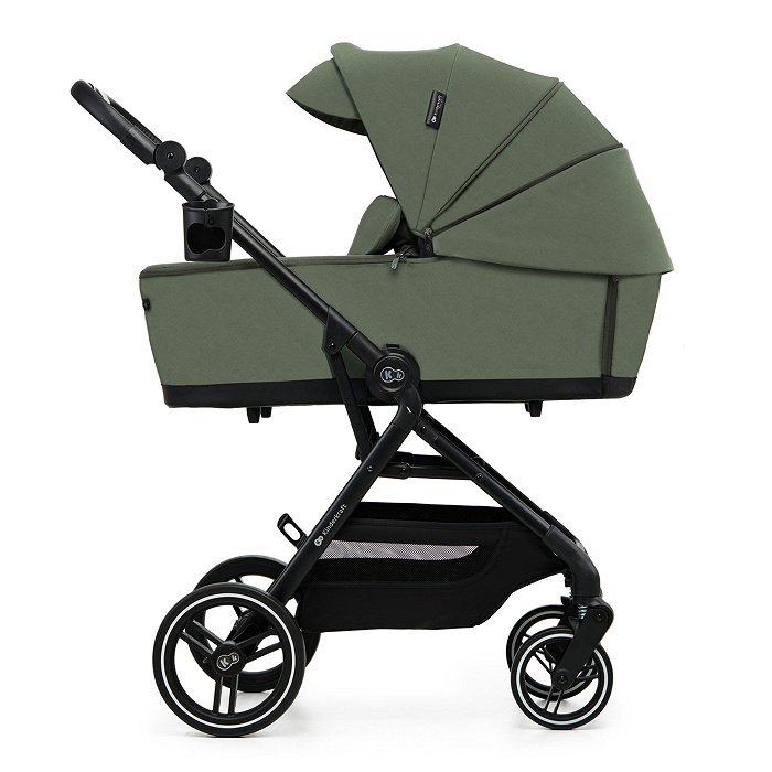 KINDERKRAFT 3in1 daugiafunkcis vežimėlis YOXI Mink Pro Mystic Green – kūdikių prekė