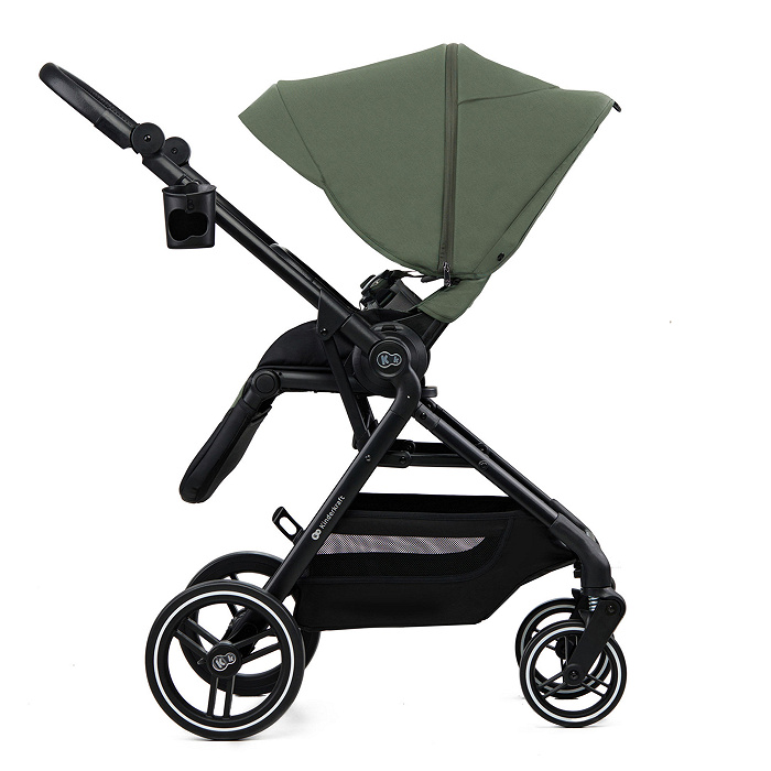 KINDERKRAFT 3in1 daugiafunkcis vežimėlis YOXI Mink Pro Mystic Green – kūdikių prekė