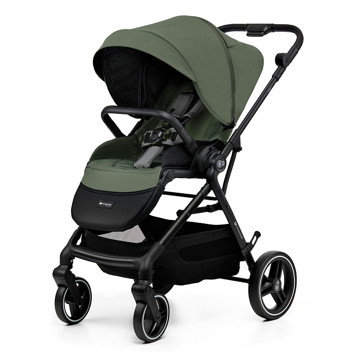 KINDERKRAFT 3in1 daugiafunkcis vežimėlis YOXI Mink Pro Mystic Green – kūdikių prekė