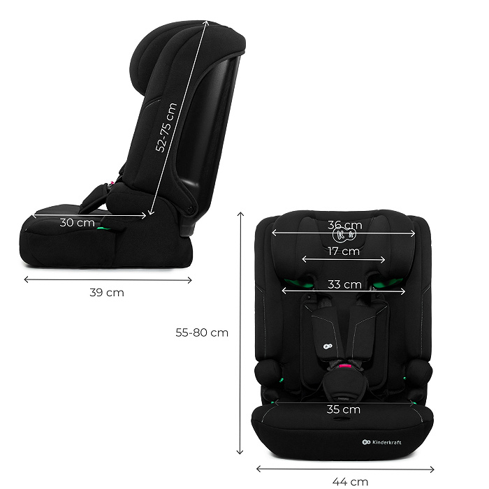 KINDERKRAFT I-COMFY i-Size BLACK autokėdutė - Image 7
