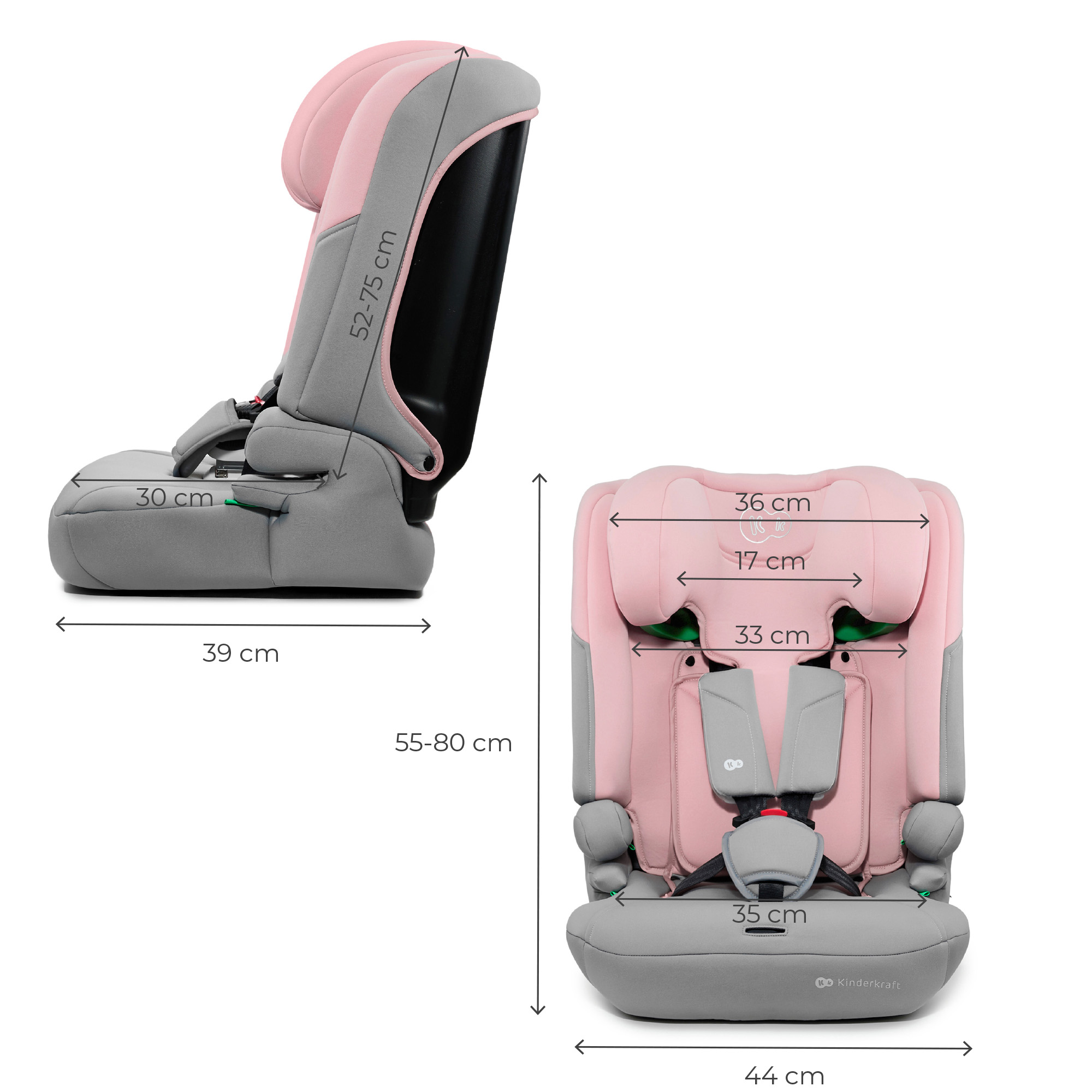 KINDERKRAFT I-COMFY i-Size PINK autokėdutė - Image 9